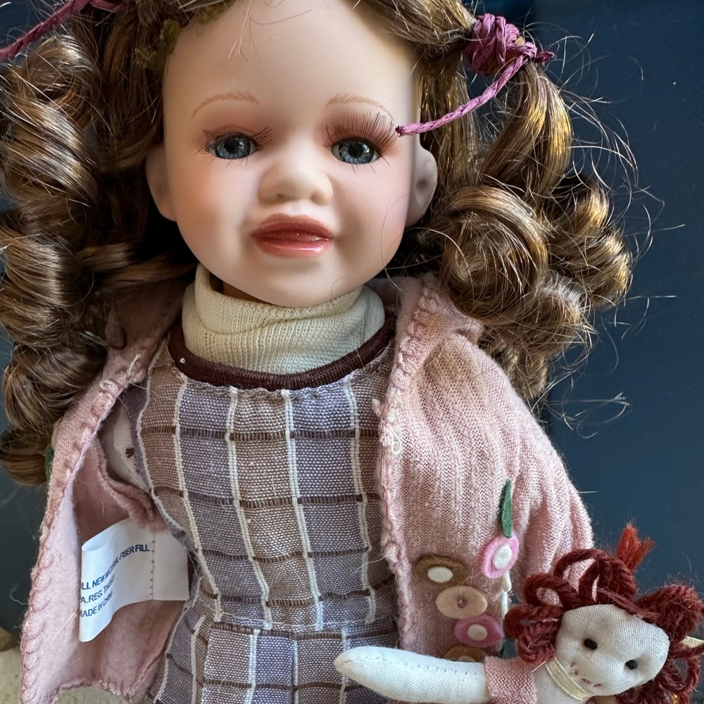 11” heirloom doll by duck house. Limited edition
